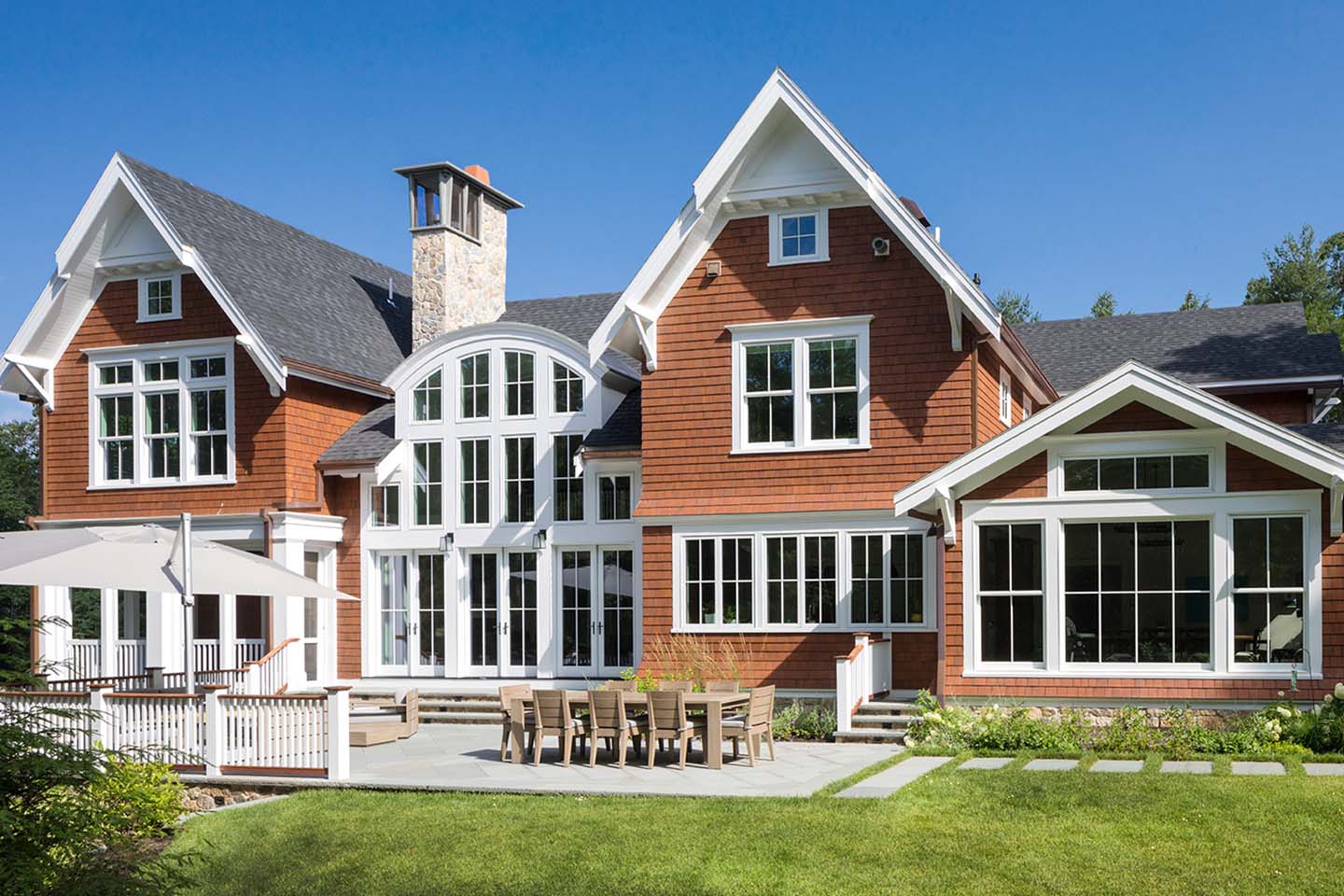 family friendly shingle style exterior