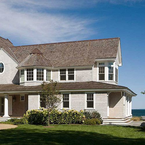 interior window seating overlooking water