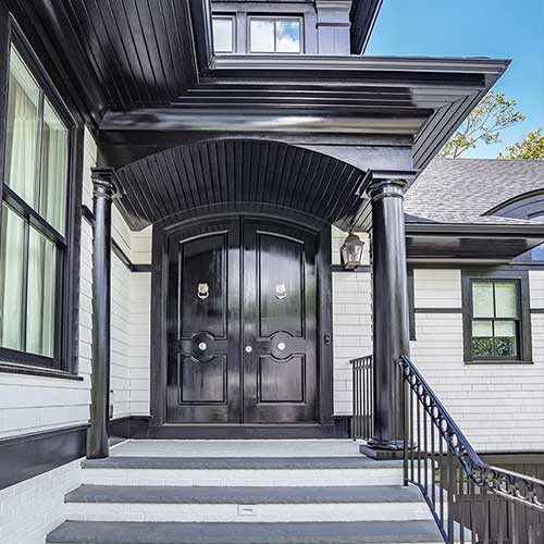dining area by windows
