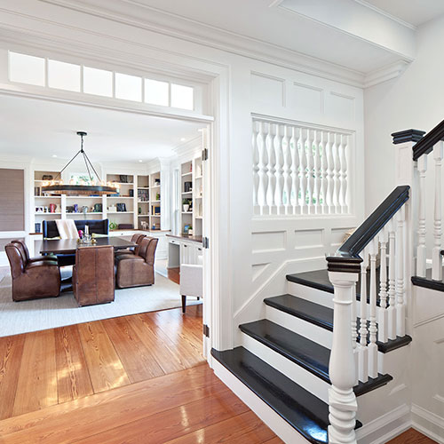 dining room and staircase to upstairs