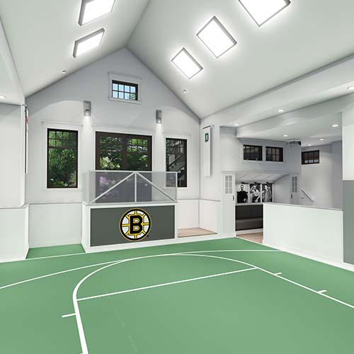 basketball court rendering